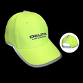 Safety Cap with Reflective Stripes